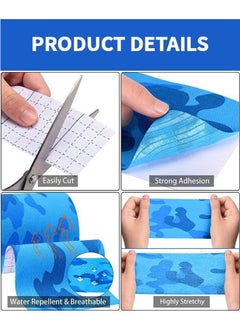 HY 2 Pack Kinesiology Tape, Camouflage Sports Tape Athletic Recovery Pain Relieve Strong Adhesion Waterproof Sports Theraeputic Tape for Muscle Pain Relief and Joint Support [2” x 20”]  - Image 4