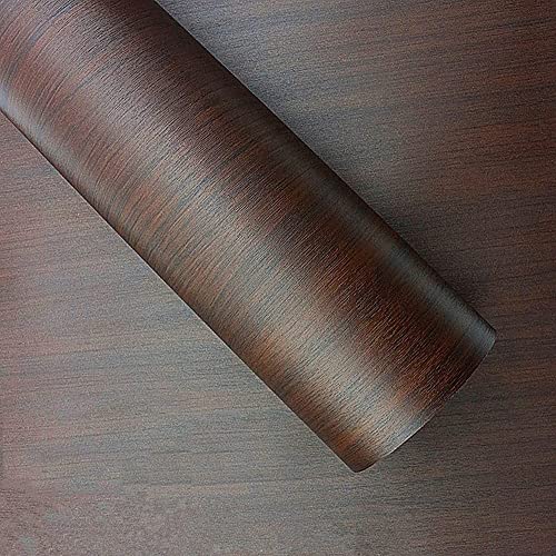 HAPPYMATES Wood Car Wrap Vinyl Wooden Car Sticker Sheet Protection Film Vinyl Wrap Roll for Car Exterior Accessories Interior Anti car Bike (12 X 48 Inch, Black Wallnut) - Image 1