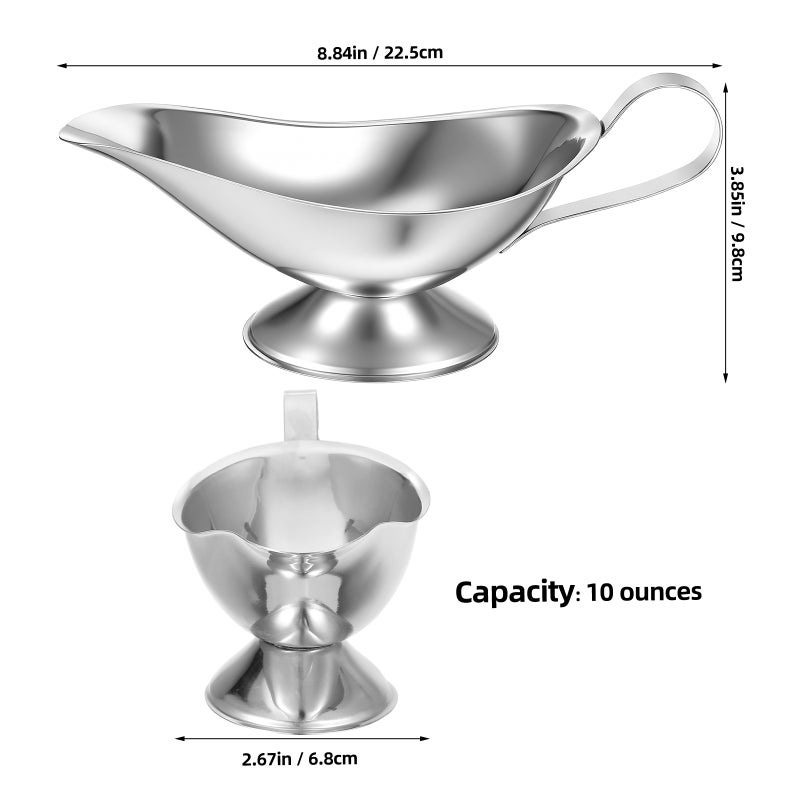 4 Pcs Gravy Bowls Gravy Boat Gravy Jug Gravy Separator Jug Metal Gravy Bowl With Spout Kitchen Supplies - Image 3