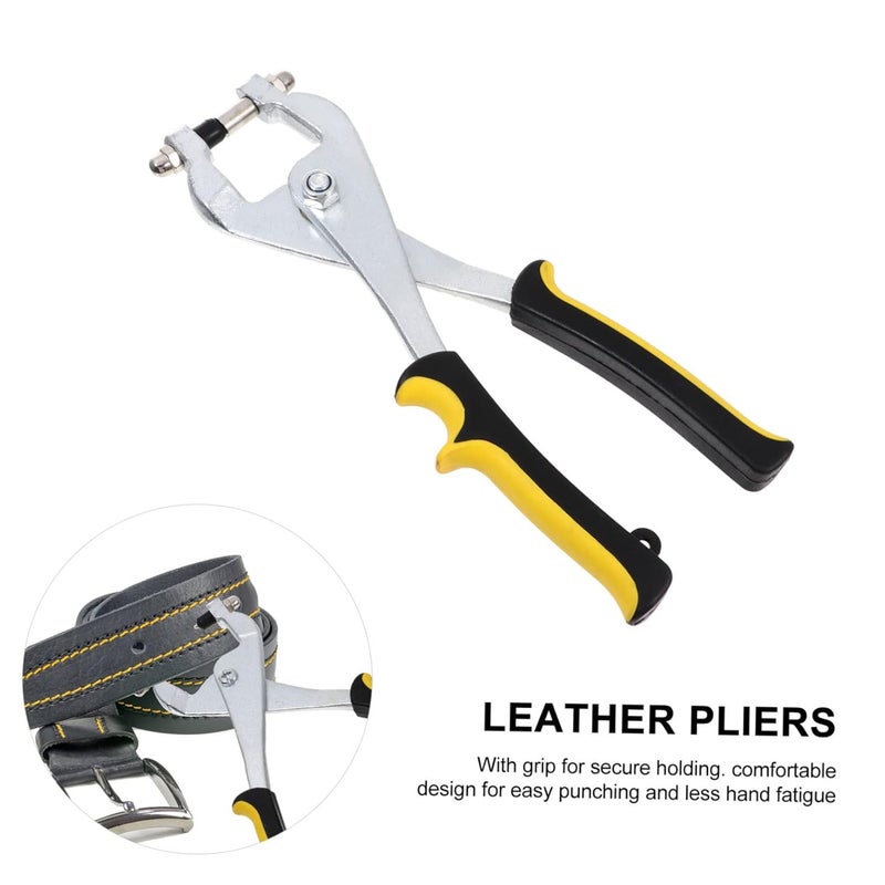 Punch Hole Tool Alloy Steel Wrist Belt Puncher Pliers Hand Hole Punch for Leather Belts Plastic - Image 3