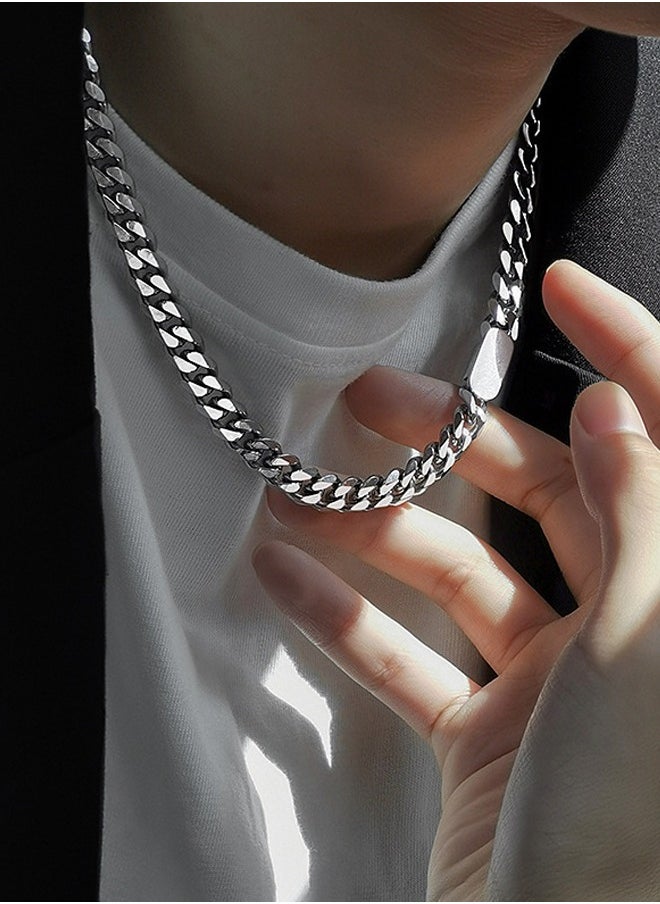 DUNISO Fashionable Necklace and Bracelet Chain set Cool Sweater Chain for Men and Women Jewelry Gift for Lover and Friend  - Image 2