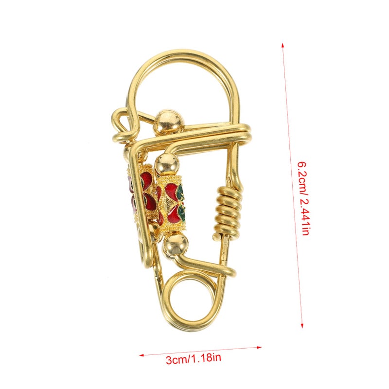 Heavy Duty Metal Carabiner Keychain Clip Hook for Car Keys Portable Reusable Organizer - Image 3