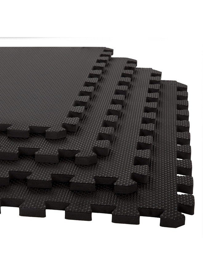 Xtrim Puzzle Exercise Mat (4 Tiles & 8 Borders, 16 Sq.Ft. Area) High-Density EVA Foam Mat, Interlocking Tiles, Shock Proof, Protective Flooring for Gym Equipment, Puzzle Foam Mat for Home, Kids Area - Image 1
