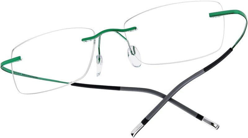 FONEX Titanium Glasses Frame,Rimless Frameless Optical Eyewear Eyeglasses for Men and Women F85634 - Image 1