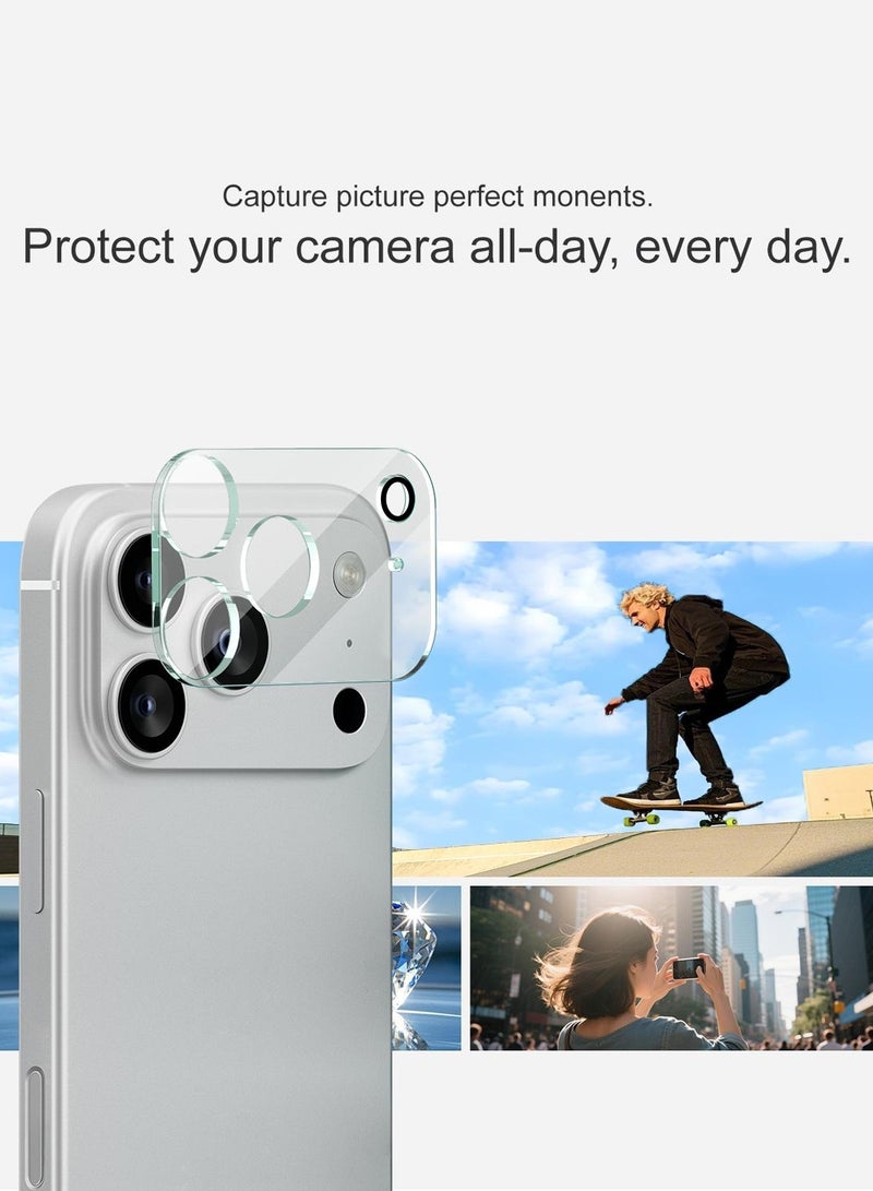 Wtech Apple iPhone 17 Pro 5G 2025 Premium Camera Lens Film Protector Shield (MLHICR) - Clear - Image 4