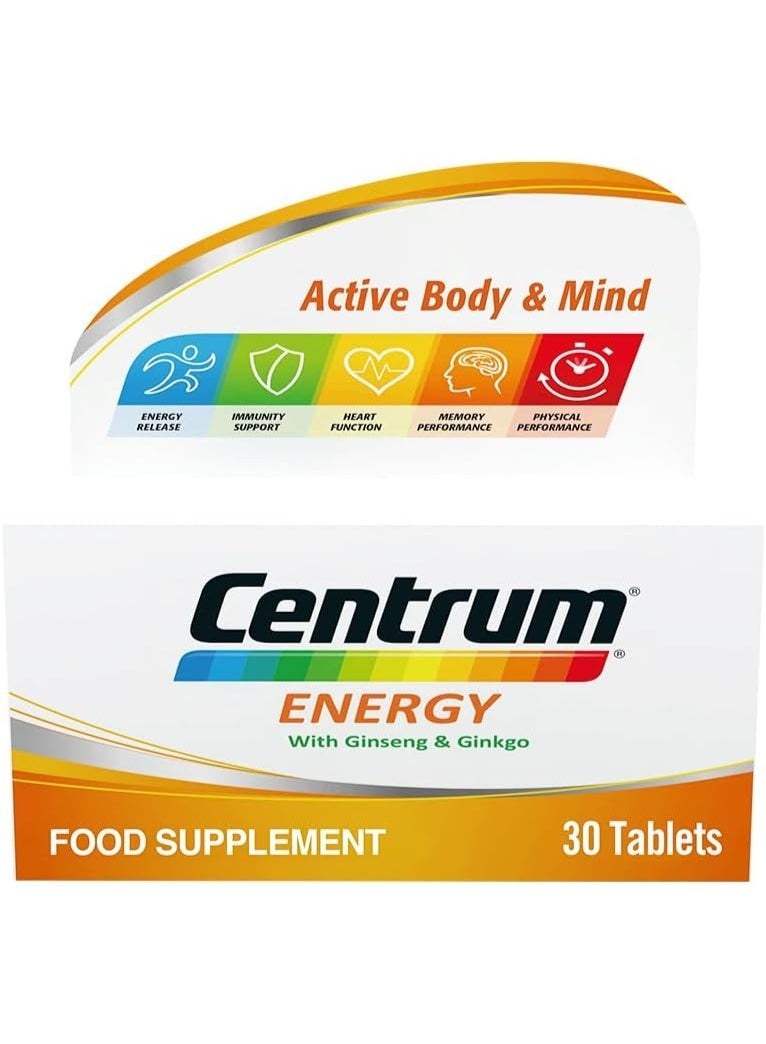 Centrum Men Centrum Energy Multivitamin Supplement Tablets 30's - Image 1