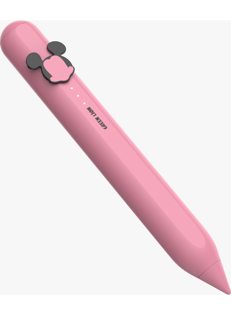 GREEN LION Kids Pro Active Stylus Pen / Advanced Tilt Sensitivity / Battery Level Indicator / Skin-Friendly / Precision Angle Control - Pink - Image 2