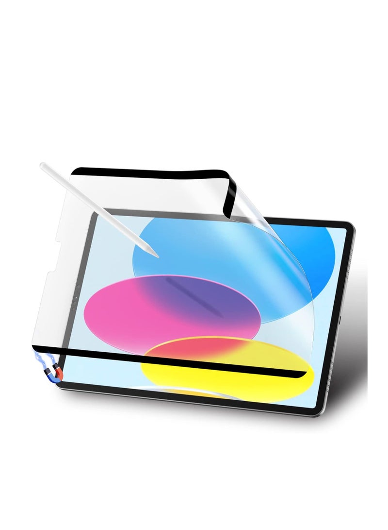 For iPad 10th Magnetic Paperfeel Screen Protector for iPad 10th Generation (2022) 10.9 inch, Removable/Anti Glare/Matte/Bubble Free (iPad 10th 10.9" 2022) - Image 1