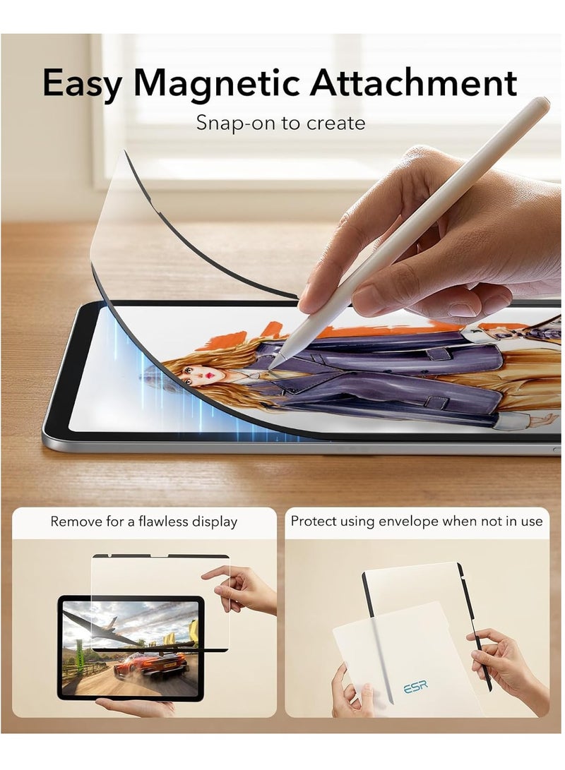 For iPad 10th Magnetic Paperfeel Screen Protector for iPad 10th Generation (2022) 10.9 inch, Removable/Anti Glare/Matte/Bubble Free (iPad 10th 10.9" 2022) - Image 4