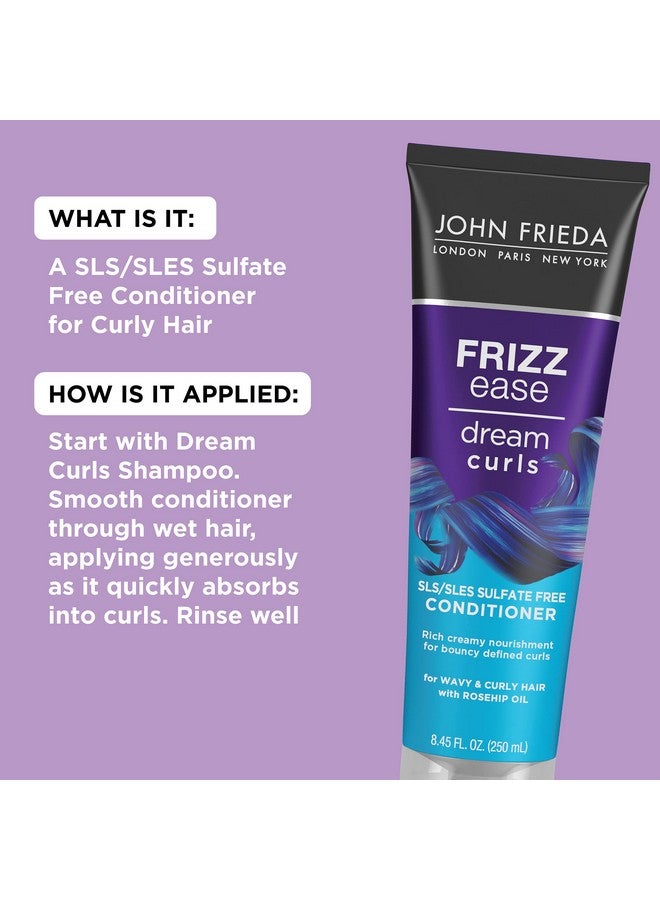 John Frieda Frizz Ease Dream Curls Conditioner, Hydrates and Defines Curly, Wavy Hair, Helps Control Frizz, SLS/SLES Sulfate Free, Enhances Natural Curls, 8.45 Fluid Ounces - Image 3