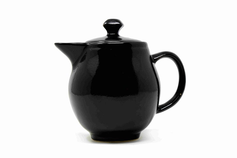 The Himalayan Goods Company The Himalayan Goods Company - Stoneware Ceramic Coffee Tea Spouted Pot or Serving Teapot (550ml) (Black)  - Image 1