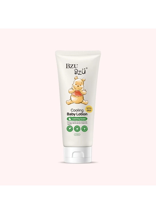 BZU BZÜ BZU BZU Baby Cooling Lotion 200ml for Newborns & Sensitive Baby Skin | Moisturizing Cooling Body Lotion with Yuzu Ceramide, Algae & Okura Extract | Hydrating, Soothing & Barrier Protection | Alcohol Free, Paraben Free Baby Skincare - Image 1