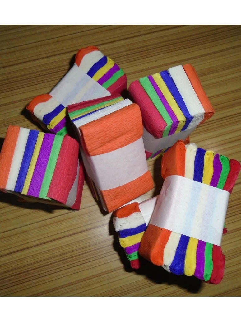 Terabyte تصميم شرائط ورق الكريب لتزيين أعياد الميلاد وحفلات الزفاف والحرف اليدوية والمهرجانات والحفلات المختلفة (أمواج) عبوة من 12 قطعة - Image 2