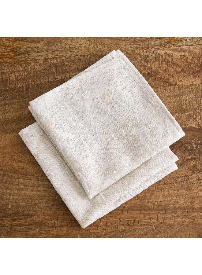 Home Box Harper Marley 2 - Pieces Jacquard Napkin Set - 40X40 Cm