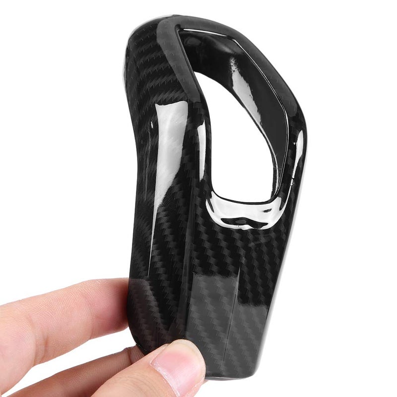 Fydun Shifter Knob, Gear Shifter Knob Frame Cover Trim ABS Carbon Fiber Car Interior for Sport 2014-2017 - Image 5