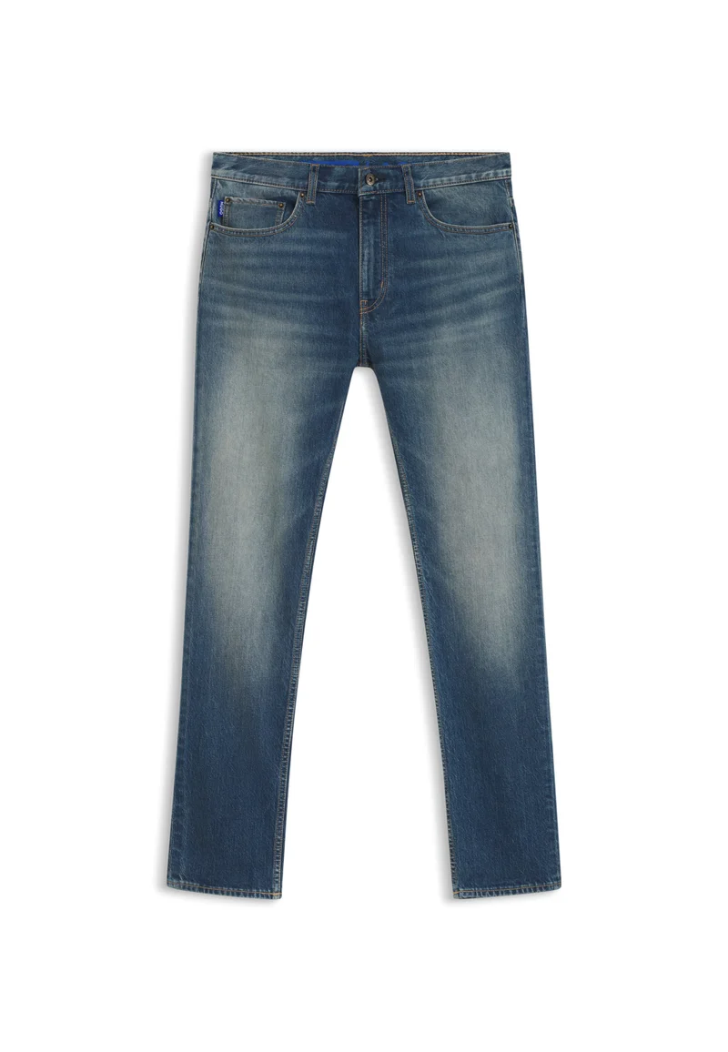 HUGO Blue Slim-fit jeans in blue stretch denim for Men | Best Price UAE
