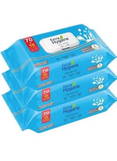 Hygiene Extra Hygiene Wipes Baby Refreshing Cool Mist 70+10 Wet Wipes 3 pcs  - Image 1