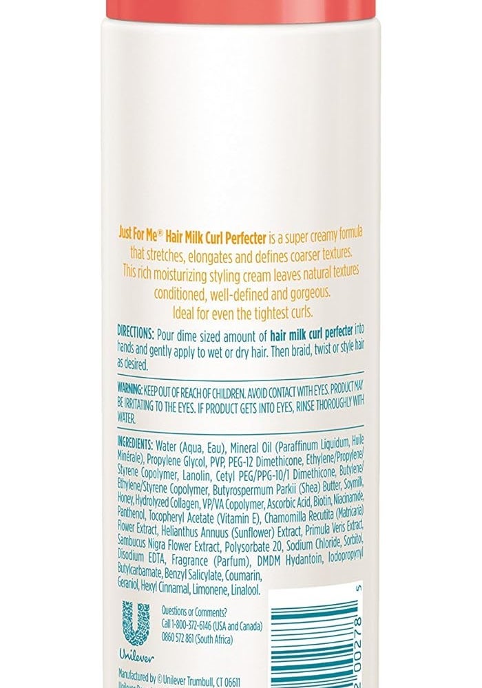 Just For Me Hair Milk Curl Smoother with Shea Butter, Soymilk & Honey - 8 Fl Oz - Image 2