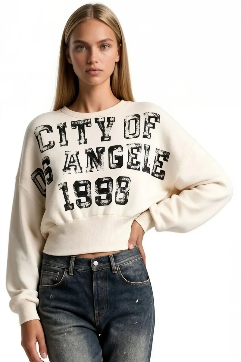 بوسيم BUSEM Women's Cotton-Blend Sweatshirt