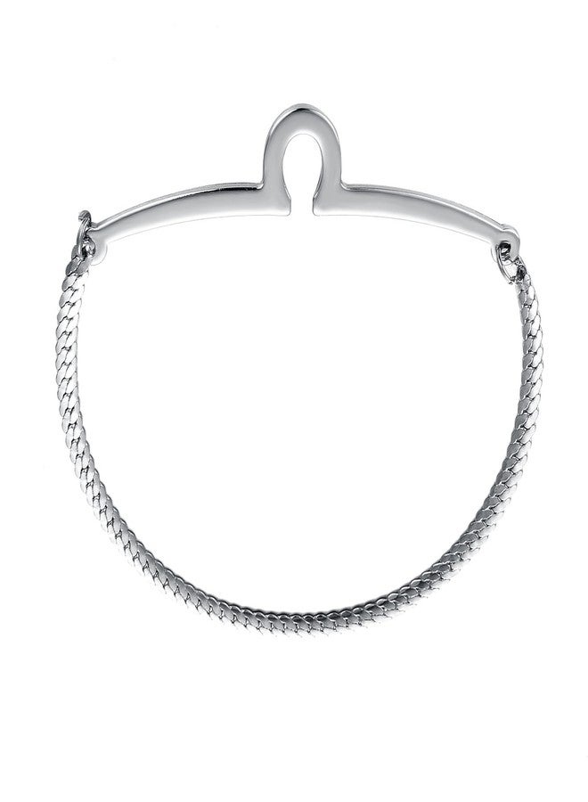 Yoursfs 2pc Tie Chain For Men Double Color Single Loop Tie Chain Set - Image 4