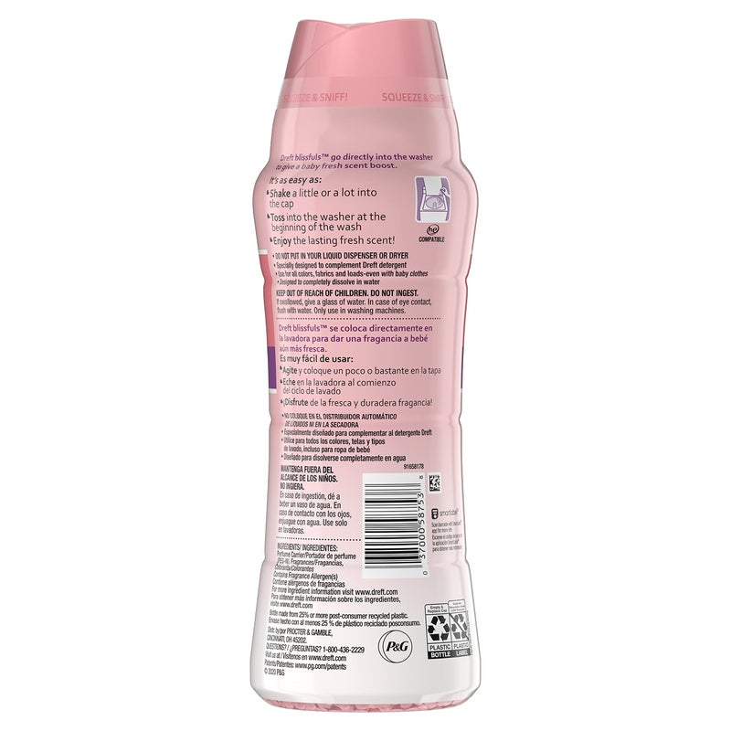 Dreft Blissfuls Laundry Scent Booster Beads for Washer, Baby Fresh Scent, 20.1 oz - Image 2