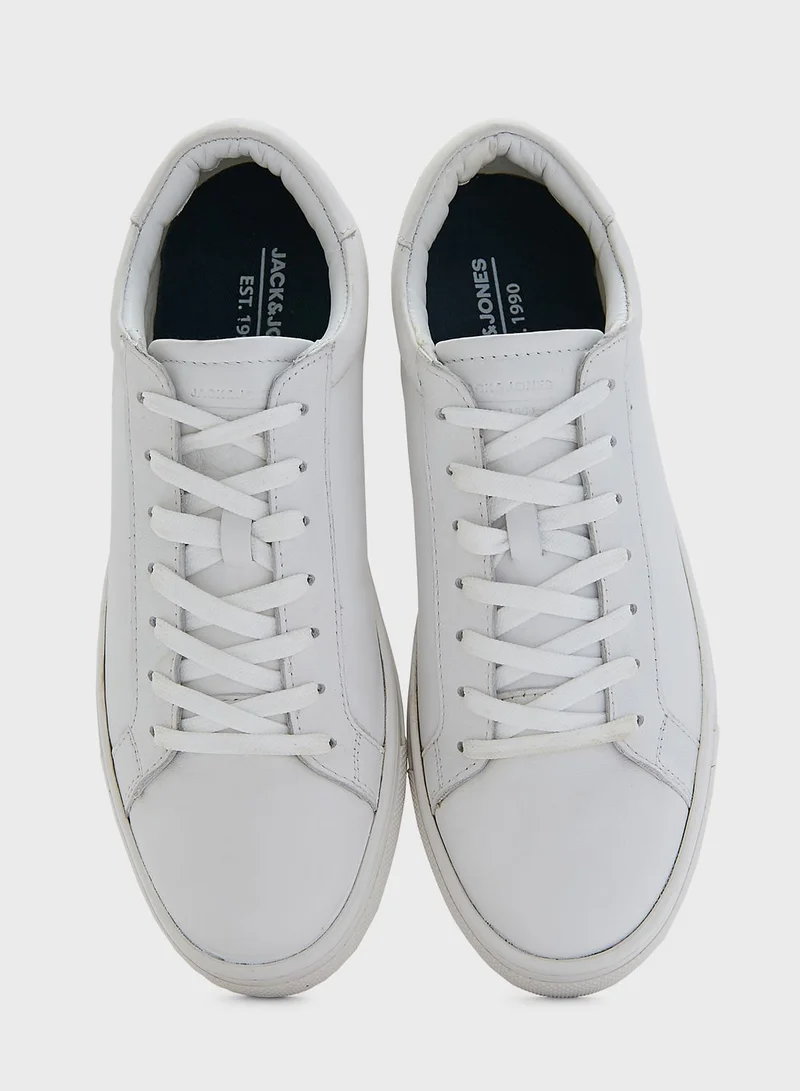 JACK & JONES jfwradcliffe leather lace up sneakers