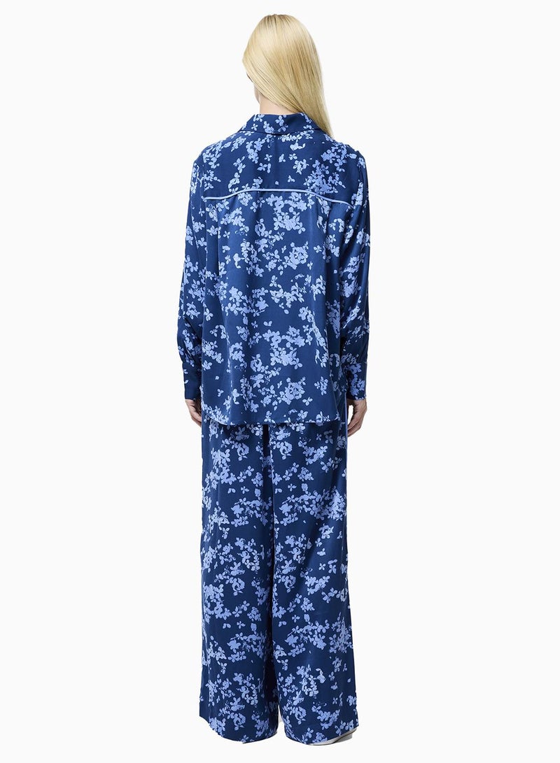 فرنش كونكشن قميص آيلا سيلايا بأكمام طويلة وطبعة زهور - Image 3