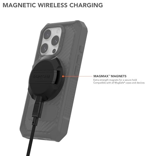 Rokform Magnetic Wireless Charger with Stand Includes USBC to USBC Cable Black - Image 3