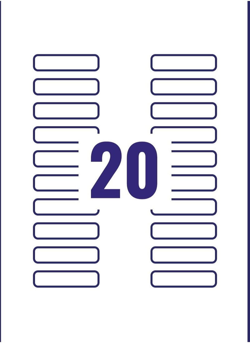 AVERY - 500-Piece Clear Laser Labels 55x12.7mm Size - Image 1