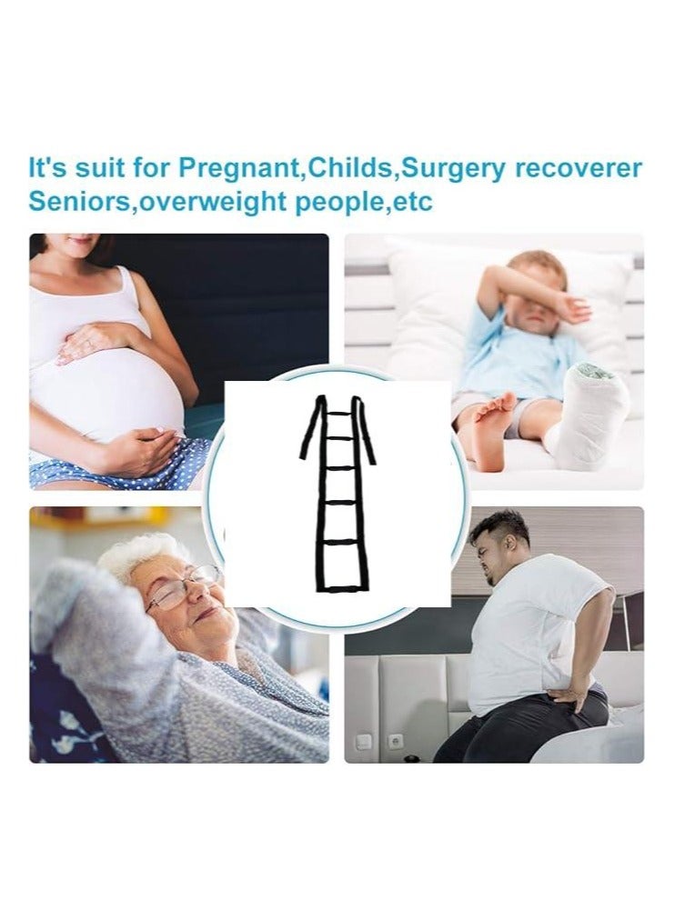 NIBEMINENT Bed Ladder Assist,Pull up Helper and Sit up Helper with 6 Handle Grips - Image 4