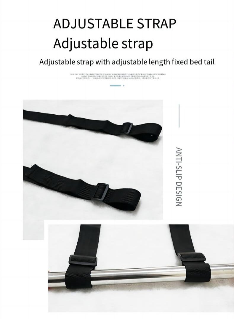 NIBEMINENT Bed Ladder Assist,Pull up Helper and Sit up Helper with 6 Handle Grips - Image 3