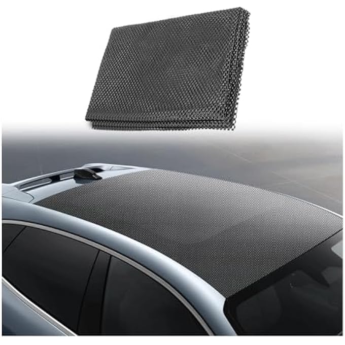 rayihni Cuttable Car Roof Cargo Carrier Mat,47"x35"Roof Rack Pads Avoid Car Roof Bag Shake,Multifunctional Car Luggage Roof Carrier Anti Slip Mat Roof Rack Accessories for Car,SUV,Truck - Image 1