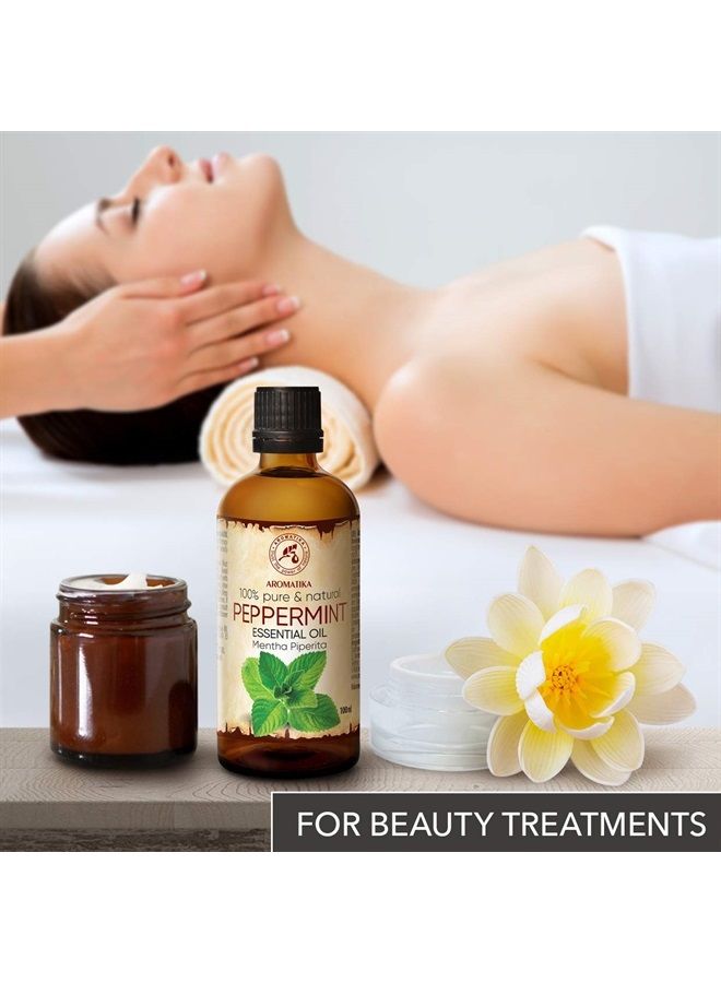 Aromatika Peppermint Essential Oil 1.7 Fl Oz - Mentha Piperita - Indian - 100% Pure & Natural Peppermint Oil for Home Fragrances - Beauty - Aromatherapy - Relax - Diffuser - Aroma Lamps  - Image 3