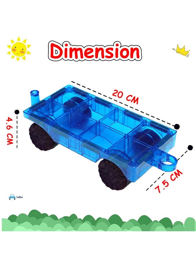 FunBlast FunBlast Magnet Building Blocks for Kids, Magnetic Blocks for Kids Toys for 3+ Yrs Old Boys Girls, DIY Educational STEM Toy for 3+ Years Kids, Learning and Construction Toys (2 Pcs)  - Image 2