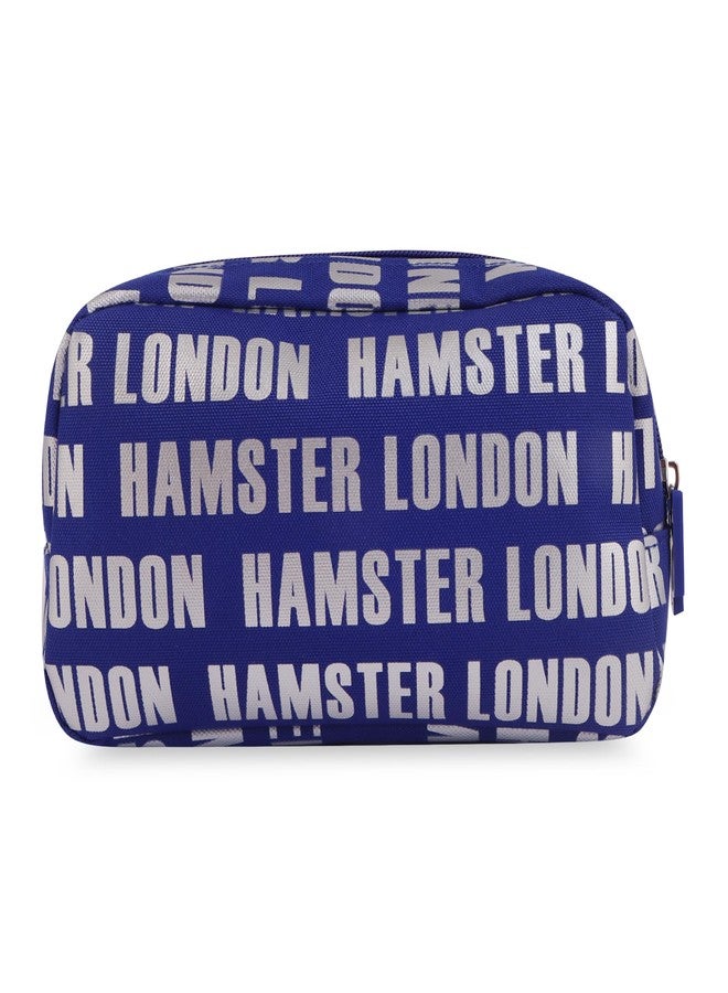 HAMSTER London Insider Pouch Double Zip Pencil Case with Handle Spacious Stationery Organizer for School Durable Lightweight Storage Pouch for Kids (Blue) - Image 5