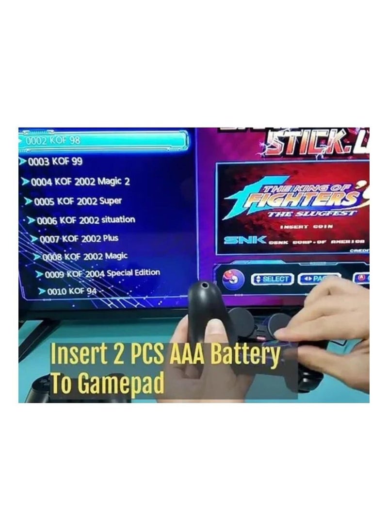 Generic - 4K HD video game console, dual 2.4G wireless controllers, plug-and-play video game stick, built-in 10,000 games, retro handheld game console - Image 1