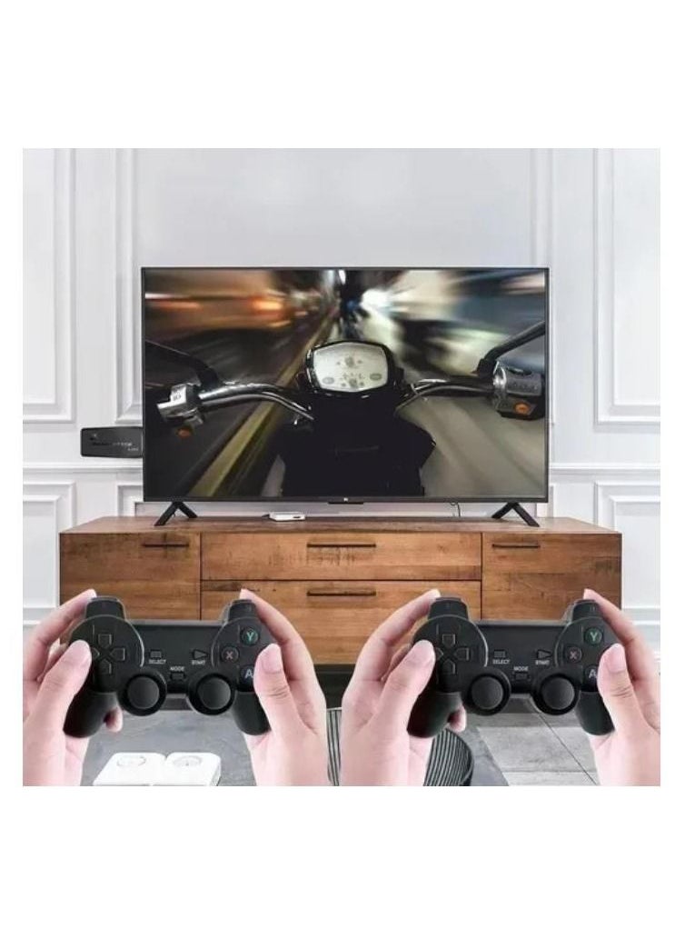Generic - 4K HD video game console, dual 2.4G wireless controllers, plug-and-play video game stick, built-in 10,000 games, retro handheld game console - Image 1