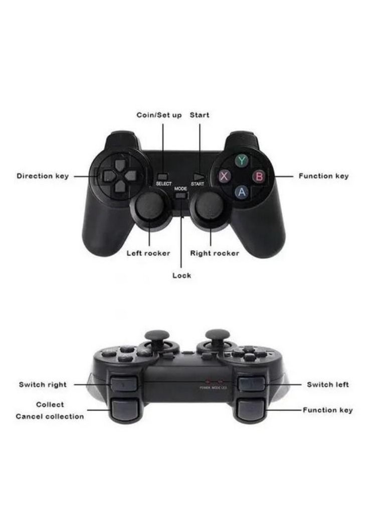 Generic - 4K HD video game console, dual 2.4G wireless controllers, plug-and-play video game stick, built-in 10,000 games, retro handheld game console - Image 1