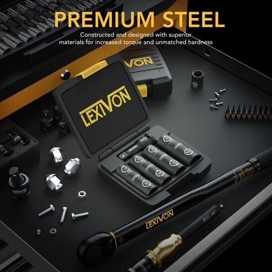 LEXIVON Lug Nut Impact Socket Set, 1/2-Inch Drive | Innovative 8-IN-4 Flip Socket Design, Covers Most Commonly Used Inch & Metric Wheel Nuts | Cr-Mo Steel = Full Impact Grade (LX-110) - Image 3