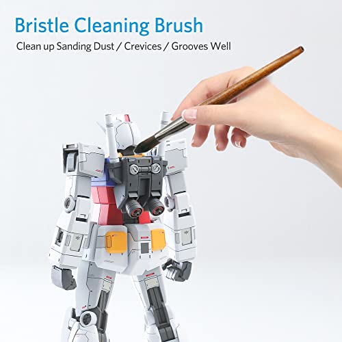 Actekart 3PCS Model Cleaning Brush Kit (Premium Wooden Handle) Soft Figure Duster Brush, Professional Model Dusting Brush for Statues, Collectible Figurine, Hobby Crafts - Image 3