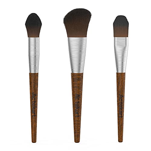 Actekart 3PCS Model Cleaning Brush Kit (Premium Wooden Handle) Soft Figure Duster Brush, Professional Model Dusting Brush for Statues, Collectible Figurine, Hobby Crafts - Image 1