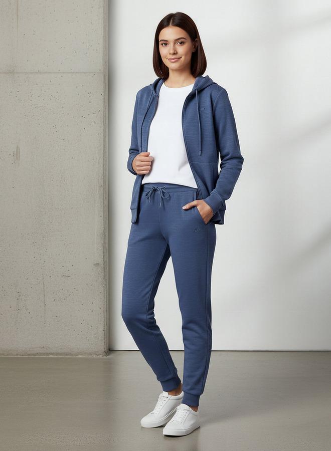 كابا سروال رياضي كابا مطرز بشعار بقصة عادية وجيوب - Image 2