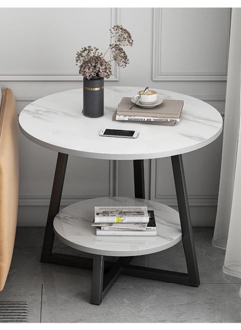 Two-Tier Circular Tea and Coffee Side Table
