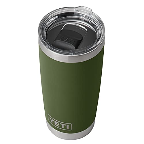 YETI Rambler 20 oz Tumbler, Stainless Steel, Vacuum Insulated with MagSlider Lid, Highlands Olive - Image 1