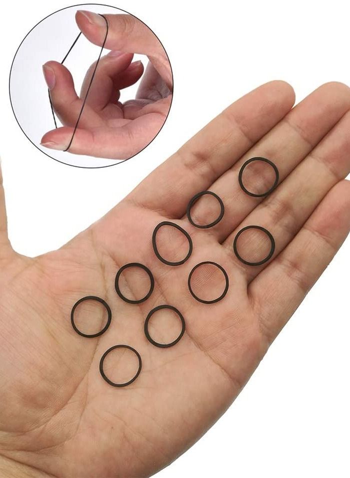 ORiTi 500 قطعة من أربطة الشعر المطاطية السوداء الصغيرة للأطفال - Image 3