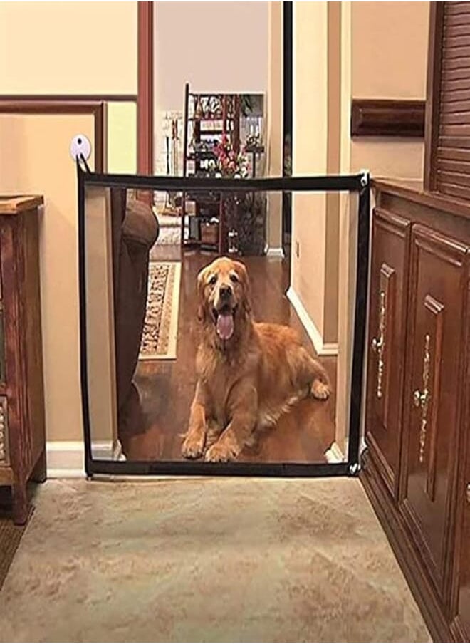 Generic NARFIRE Magic Gate for Dogs Cat Pet Isolation Net Portable Foldable Pet Obstacle Guard Fence 