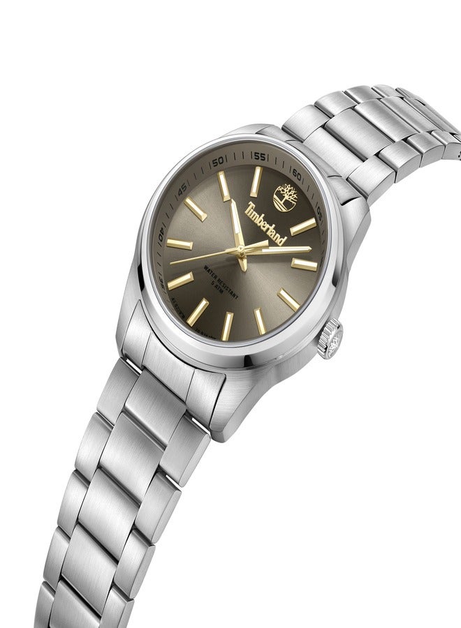 Timberland Men Northbridge Watch For Men With Stainless Steel Case And Leather Strap Water Resistant 45mm - TDWGG0010807 - Image 2