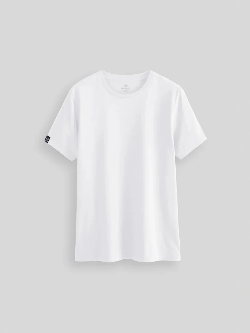 تومي لايف TOMMY Men's Cotton Elastane Crew Neck T-Shirt