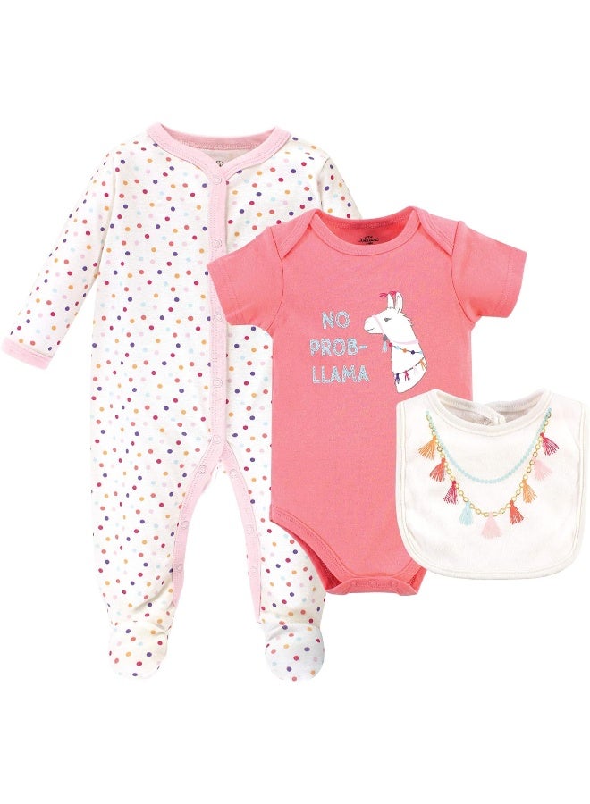 Little Treasure Little Treasure Baby Multi Clothing Layette, Tassel Necklace 3 Piece Set  - Image 1