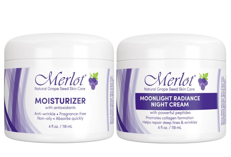 Merlot Skin Care Day and Night Moisturizer and Night Cream - Image 1